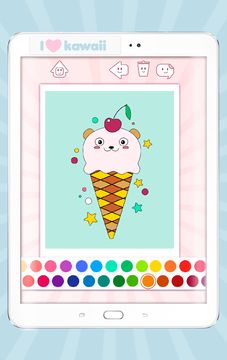 Kawaii Coloring Book Game Screenshot