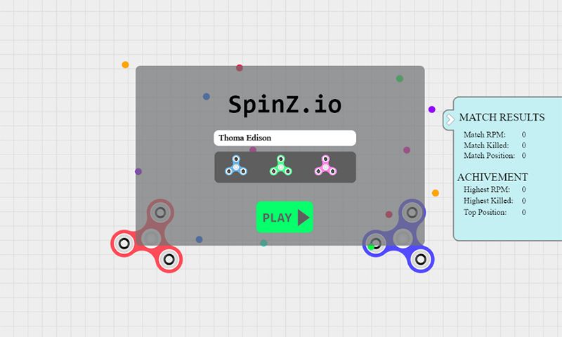 Spinz.io screenshot game
