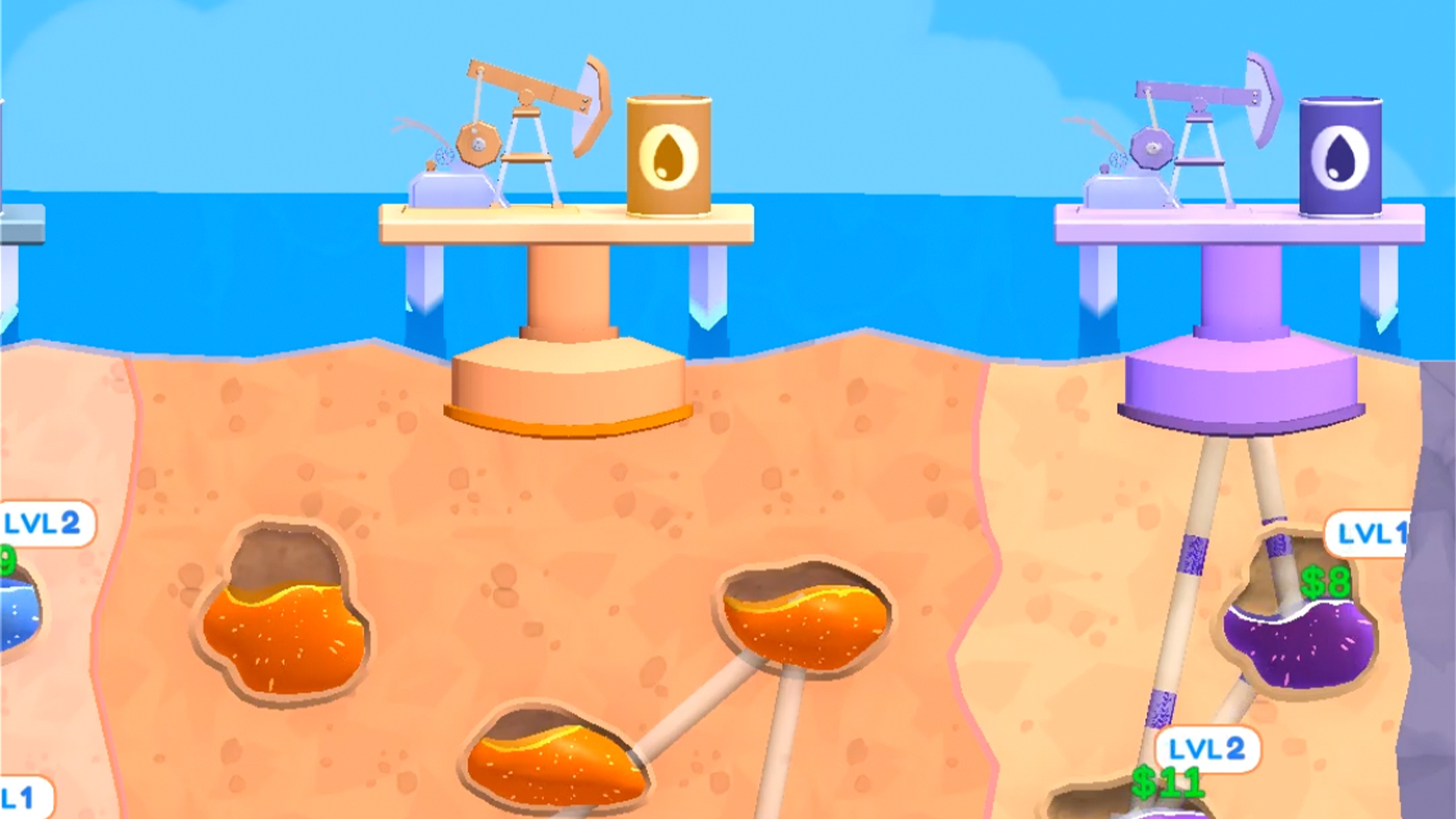 Скриншот игры Oil Wells