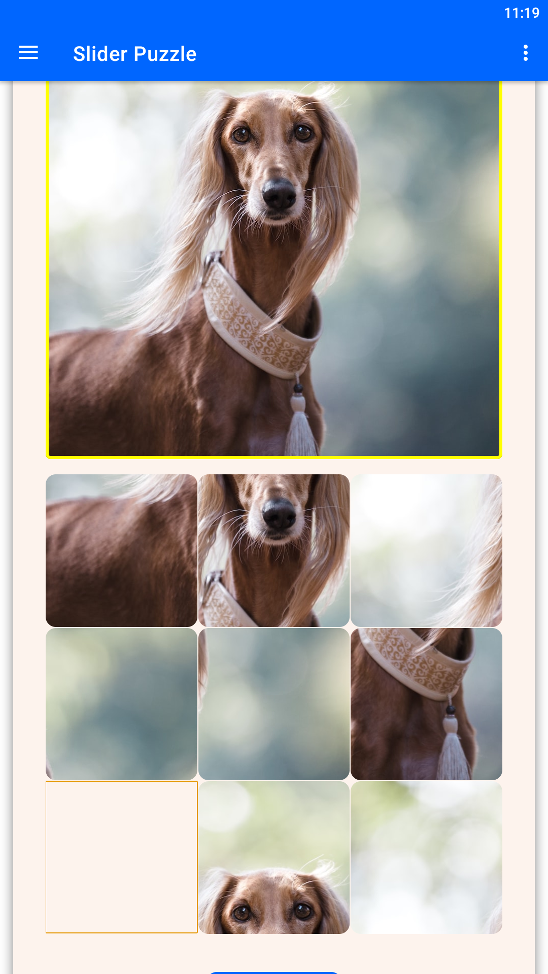 Unlimited Slider Puzzle Game Screenshot