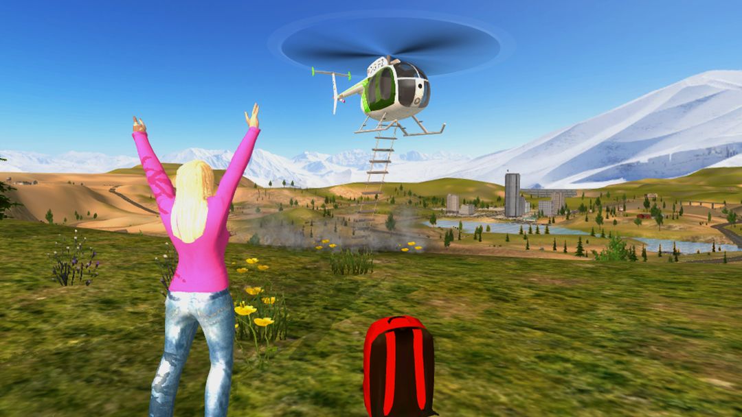 Police Helicopter Flying Simulator 게임 스크린 샷