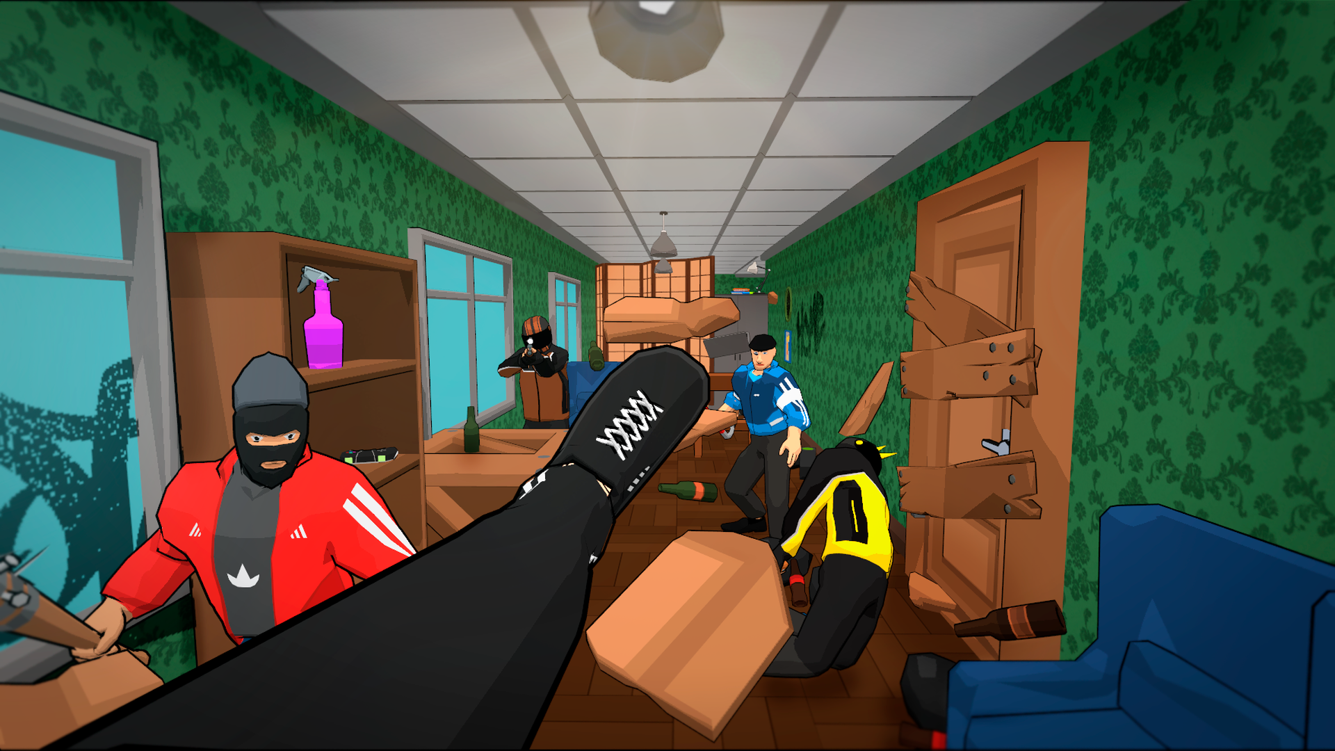 Anger Foot 3D Game Screenshot