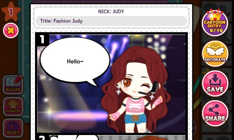 Screenshot of Fashion Judy: Produce 100