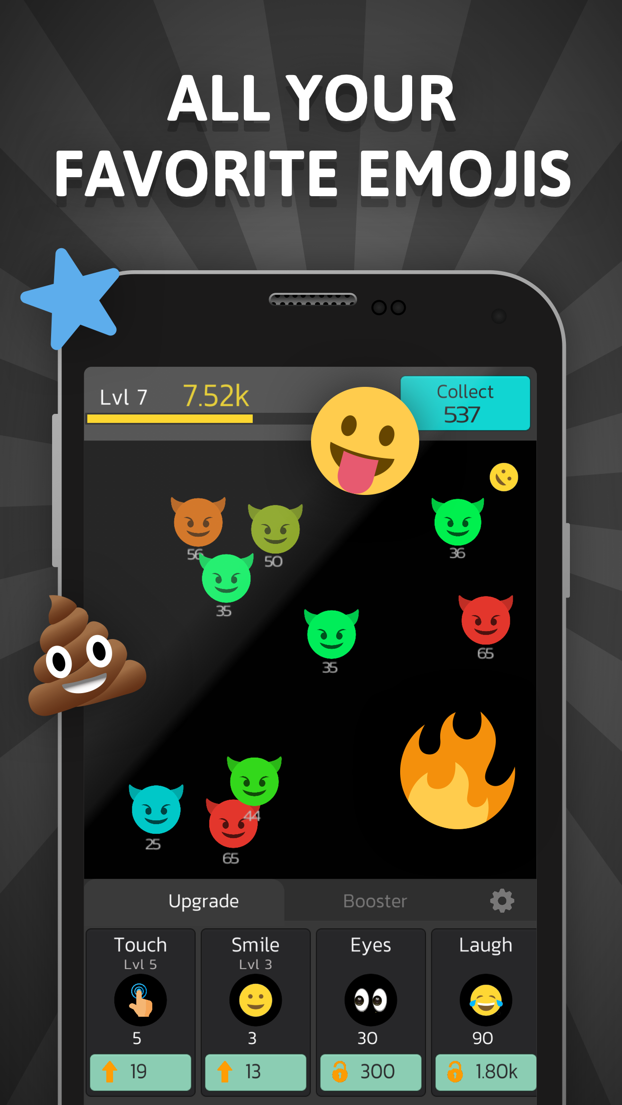 Emoji Bounce - Idle Smiley Run Game Screenshot