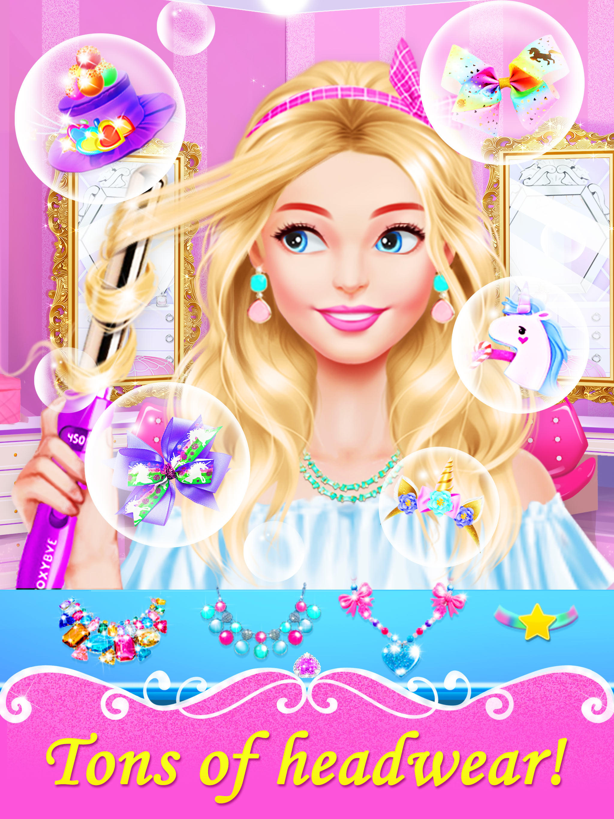 Hair Nail Salon: Makeup Games Game Screenshot