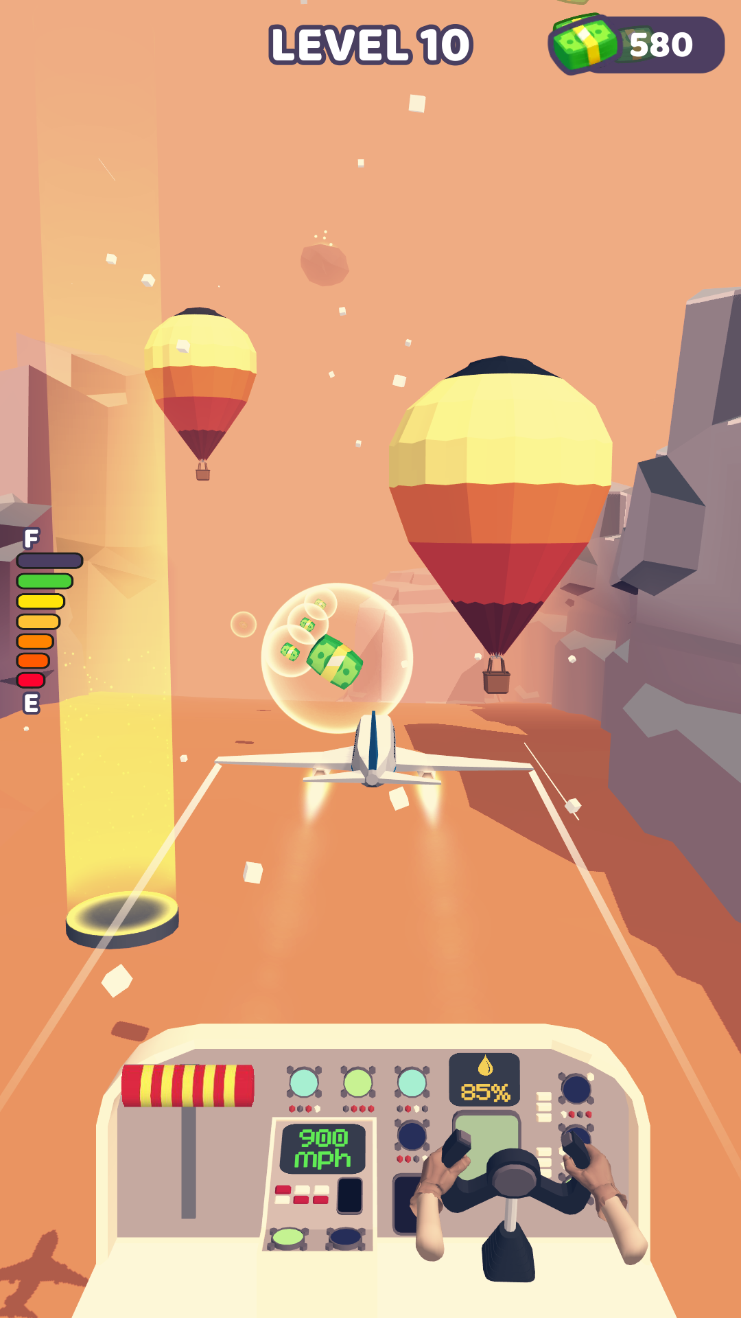 Risky Landing Game Screenshot