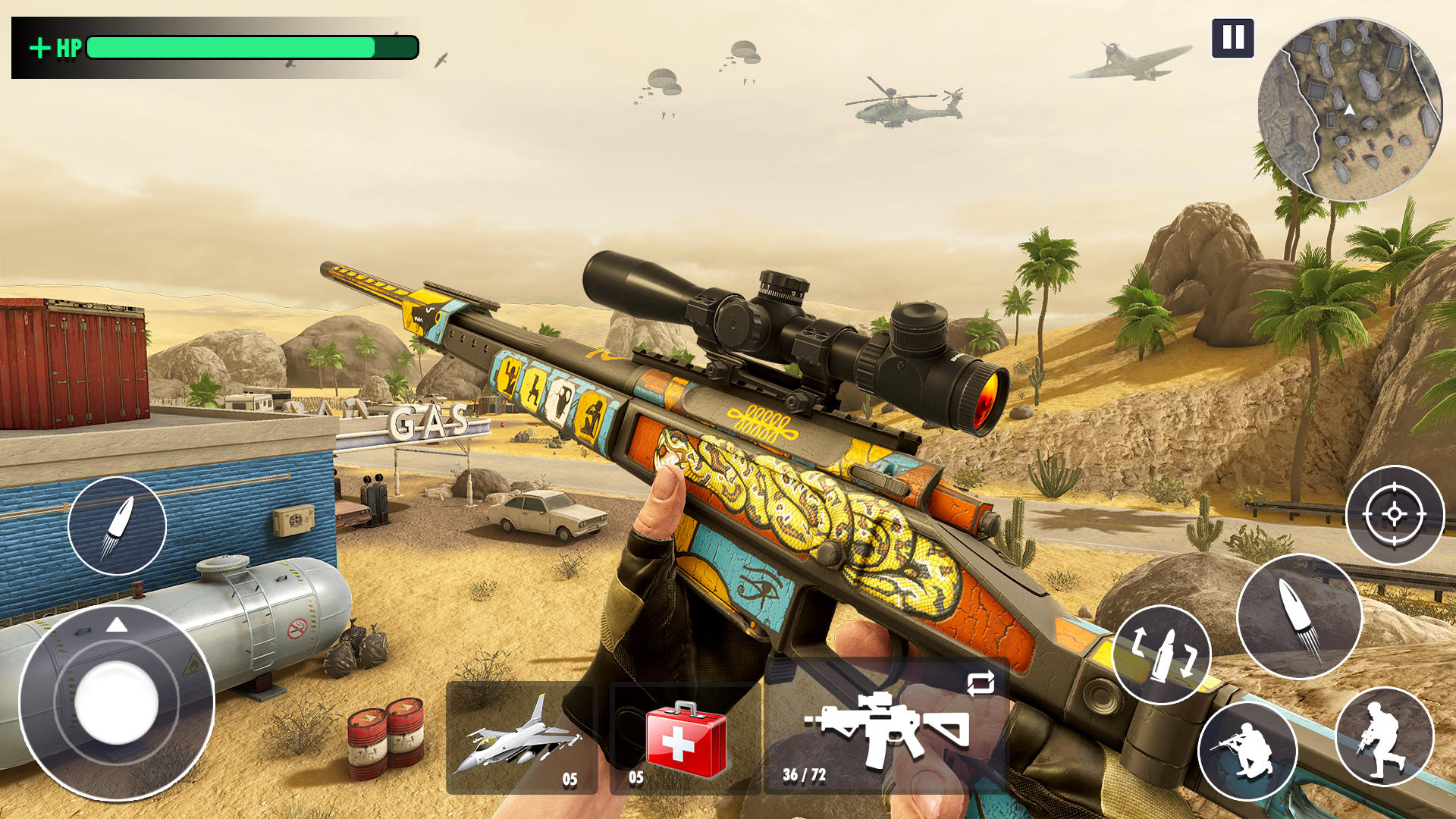 Desert Sniper 3D : Free Offline War Shooting Games APK para