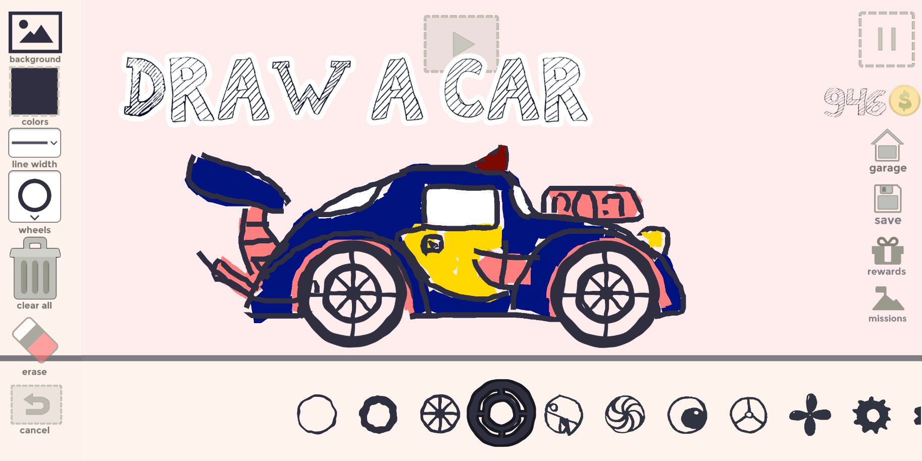Draw Your Car - Create Own Car Game Screenshot