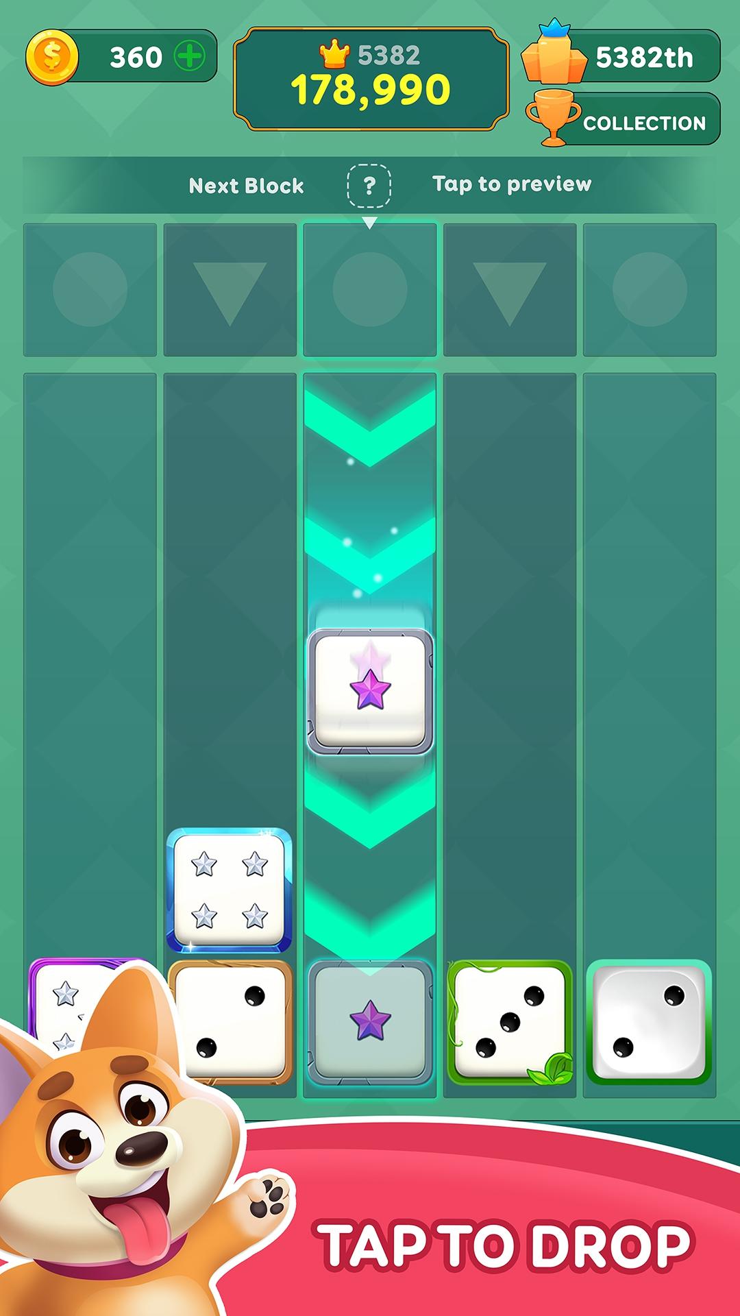 Drop Dice - Merge Dice Puzzle ภาพหน้าจอเกม