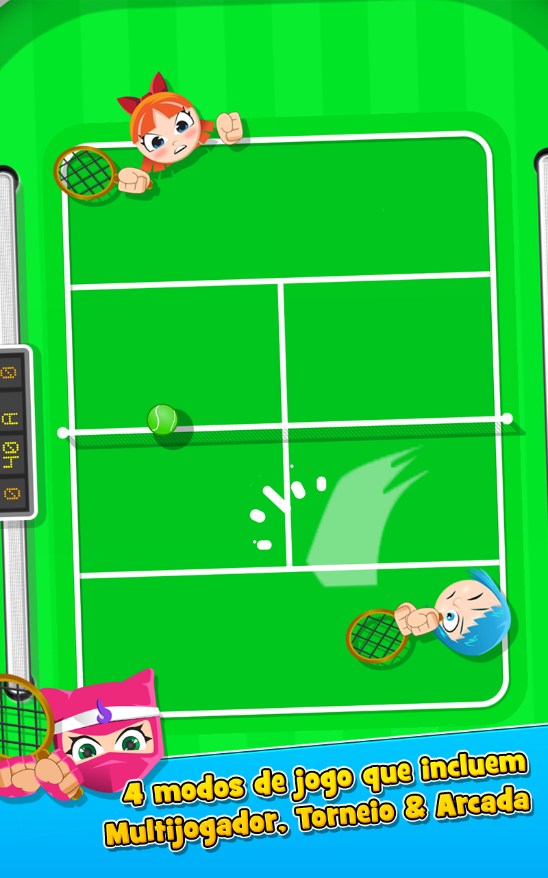 Captura de Tela do Jogo Bang Bang Tennis Game