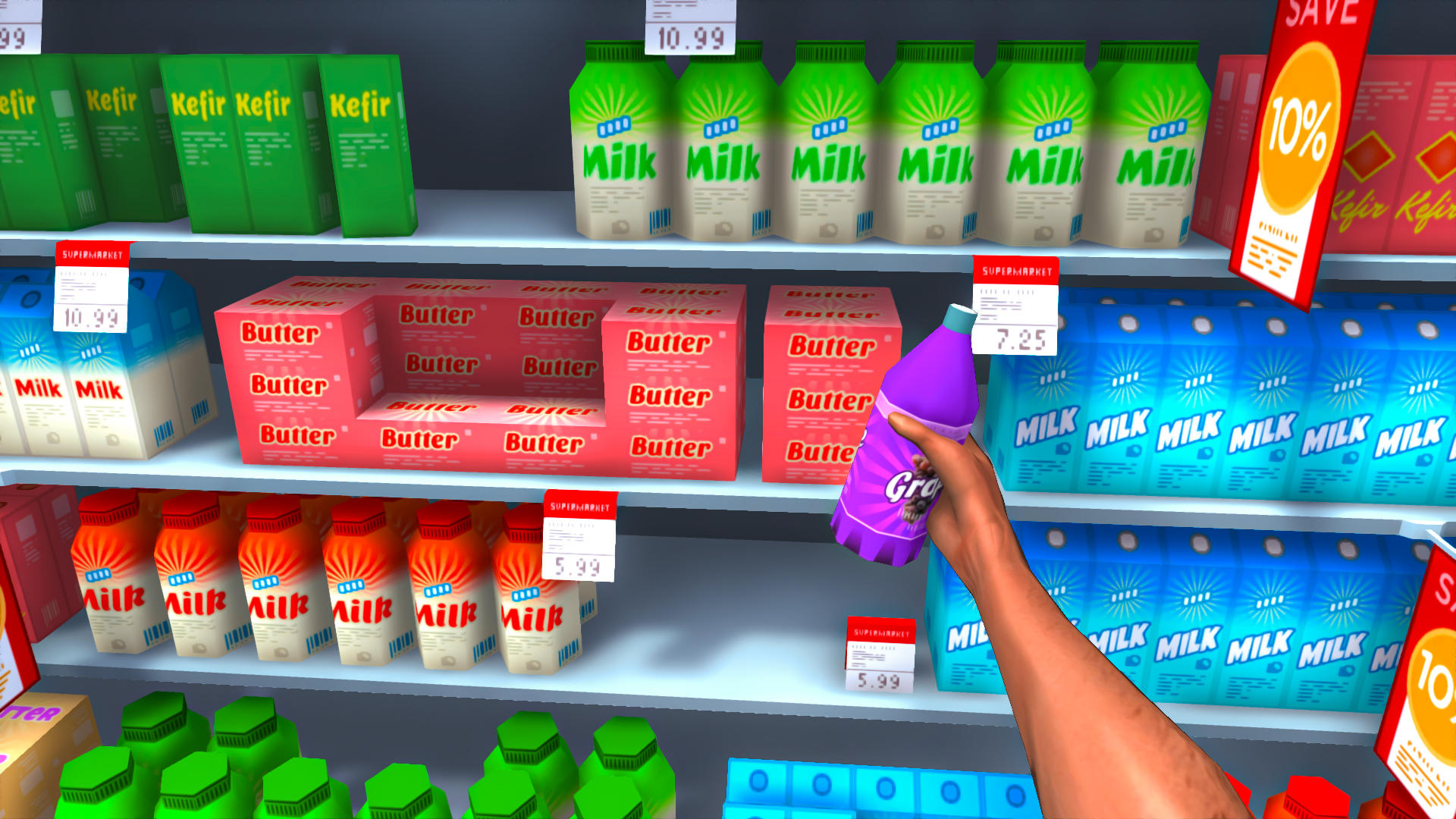 Captura de Tela do Jogo Grocery Cashier Store Sim