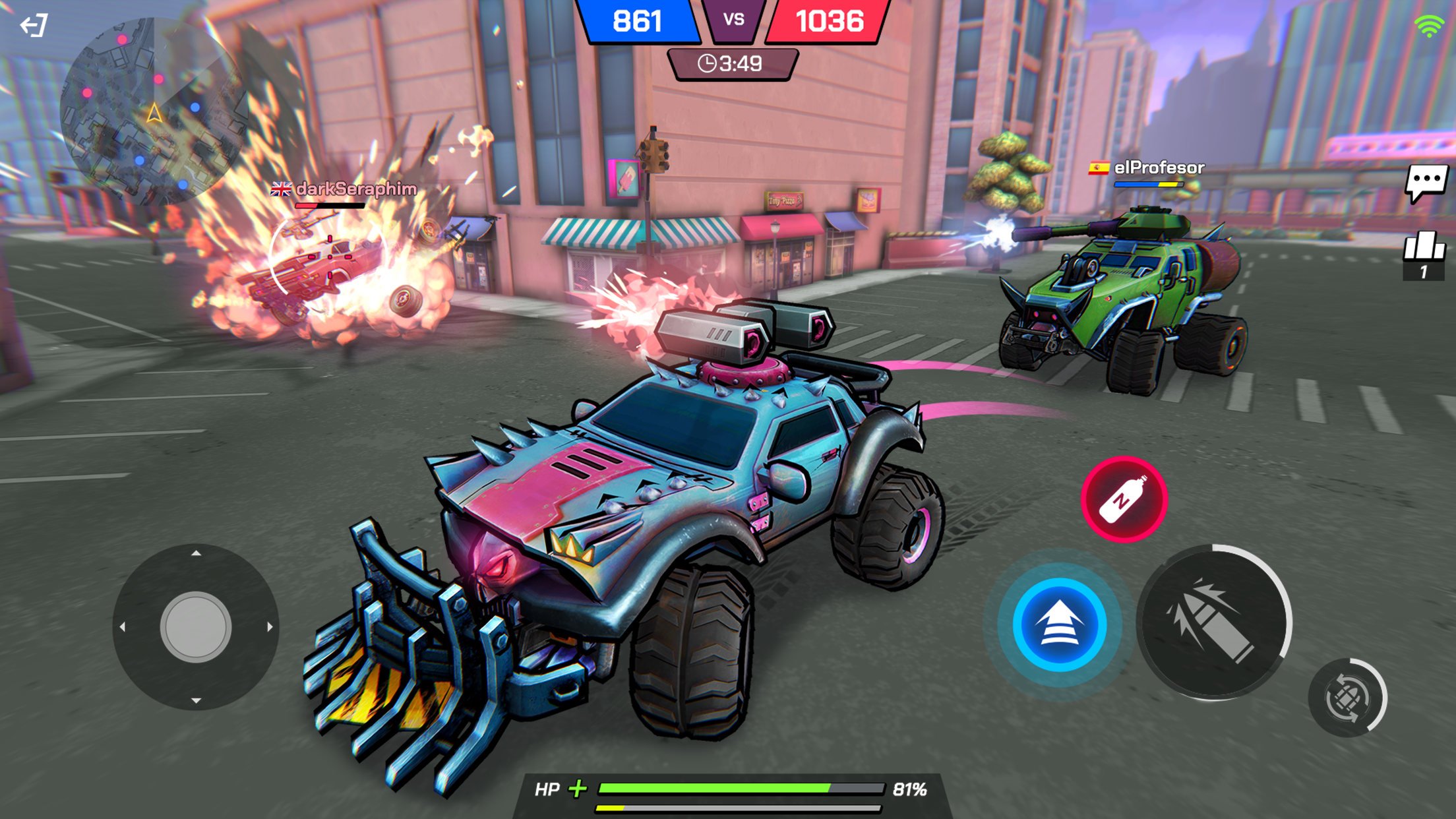 Battle Cars: 汽車戰役遊戲截圖