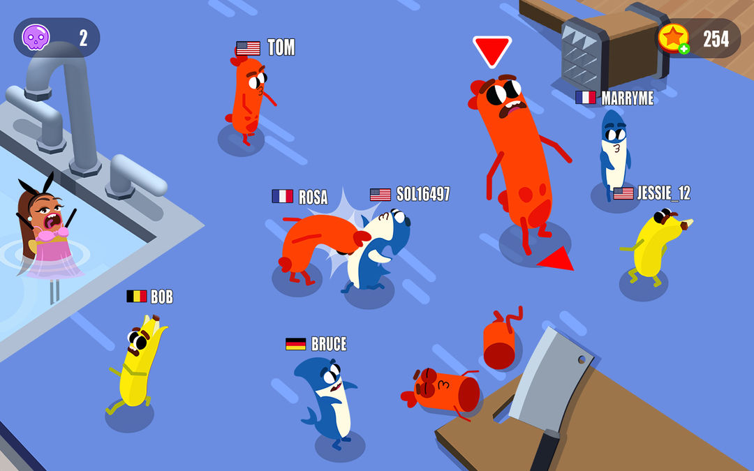 Screenshot of Sausage Wars.io