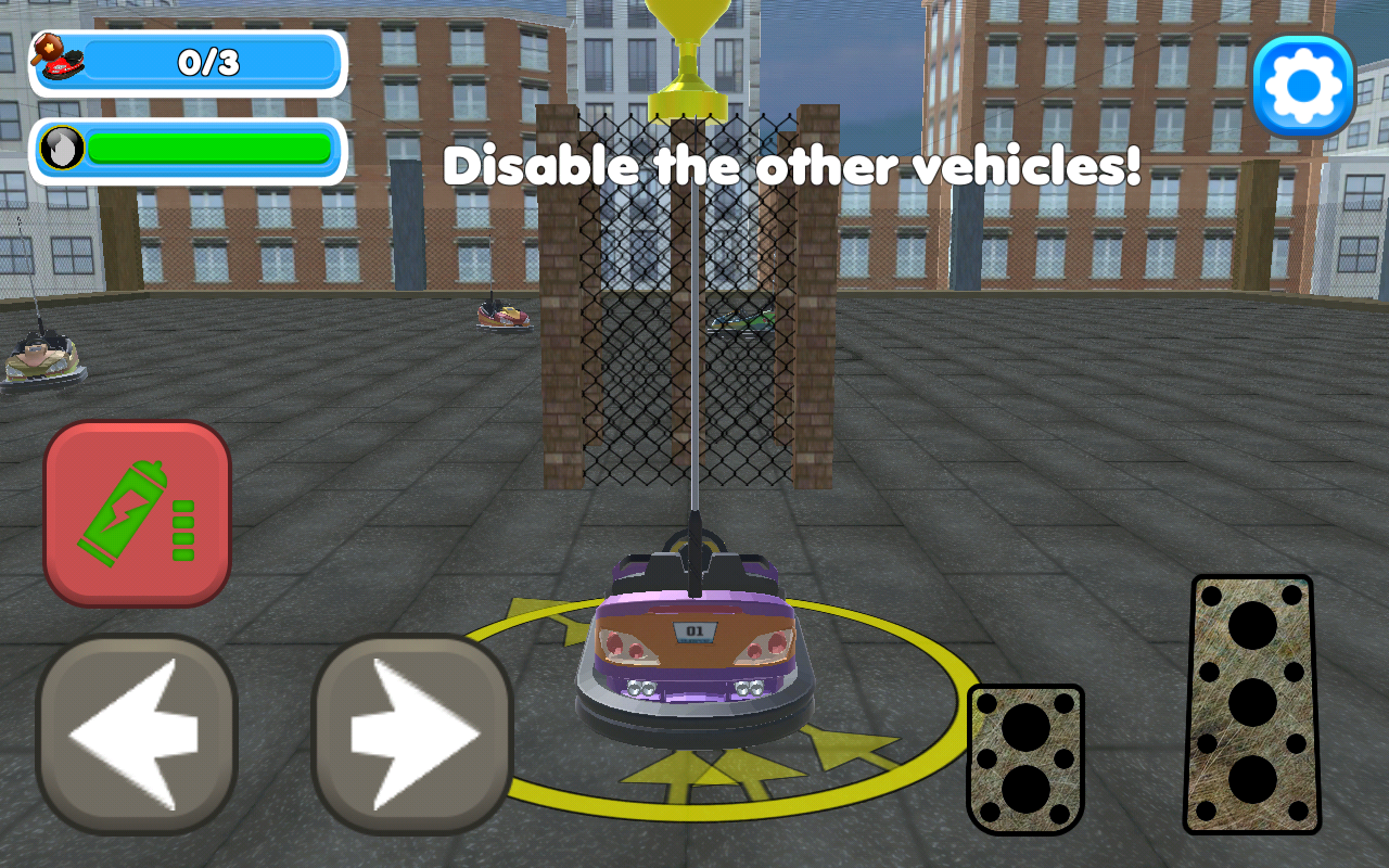 Cuplikan Layar Game Bumper Cars Blocky Destruction