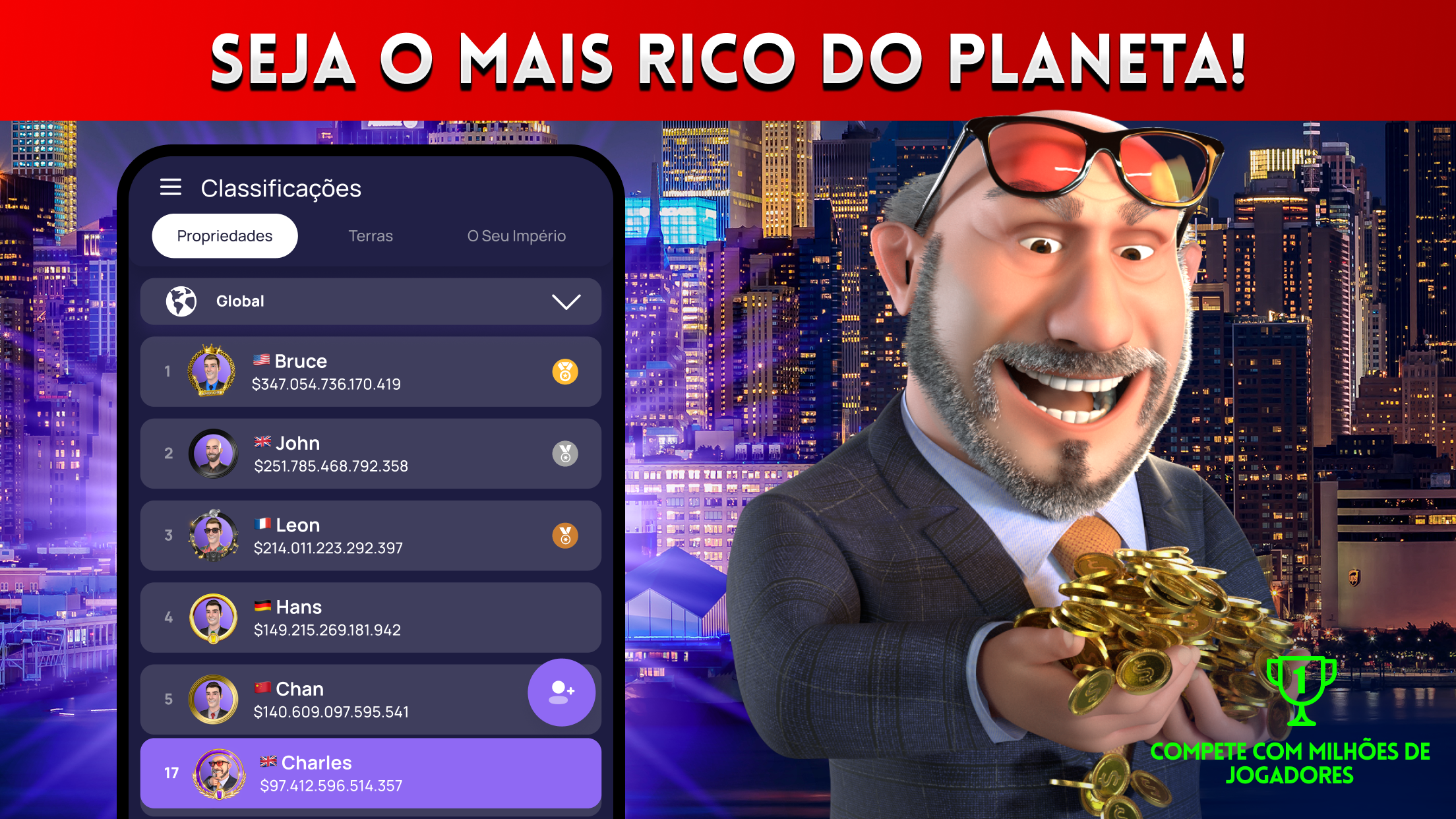 Captura de Tela do Jogo Landlord: Domine o Mundo