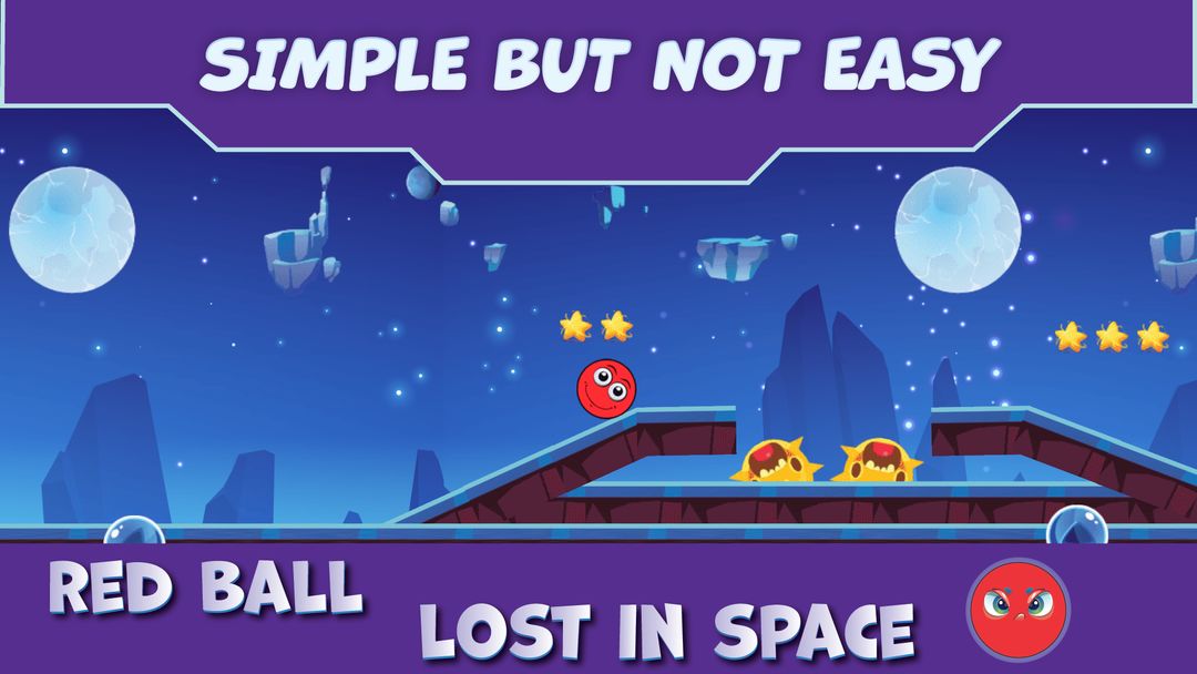 Red Ball Lost In Space screenshot game