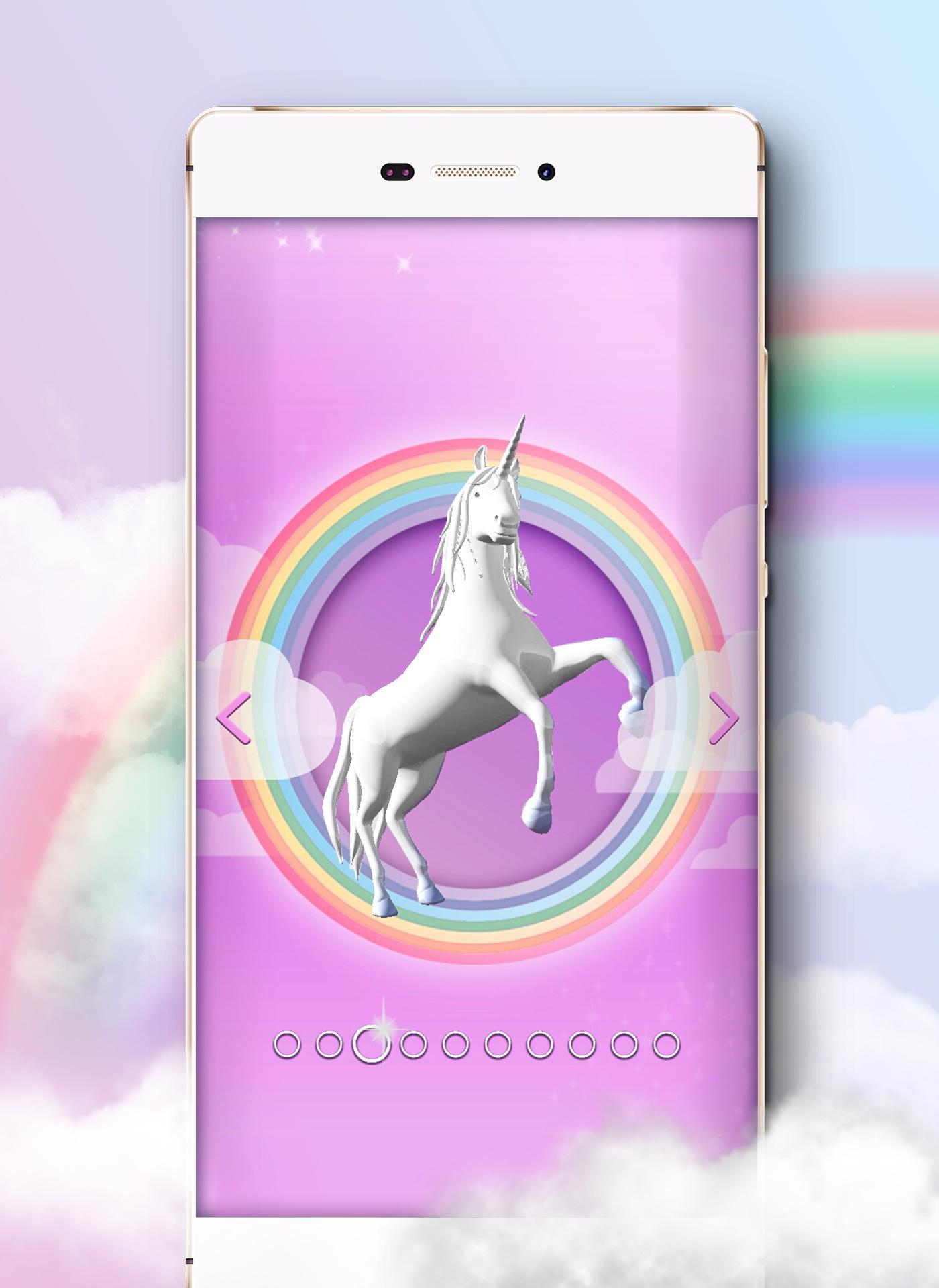 Unicorn 3D Coloring Book Game Screenshot