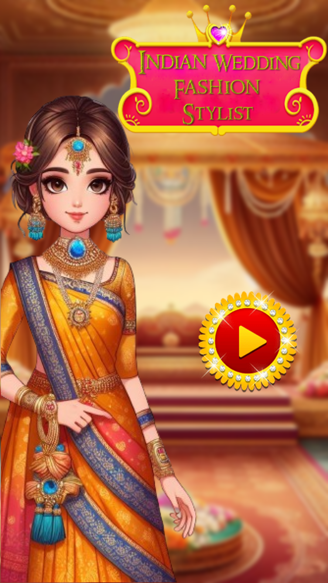 Indian Wedding Fashion Stylist ゲームのスクリーンショット