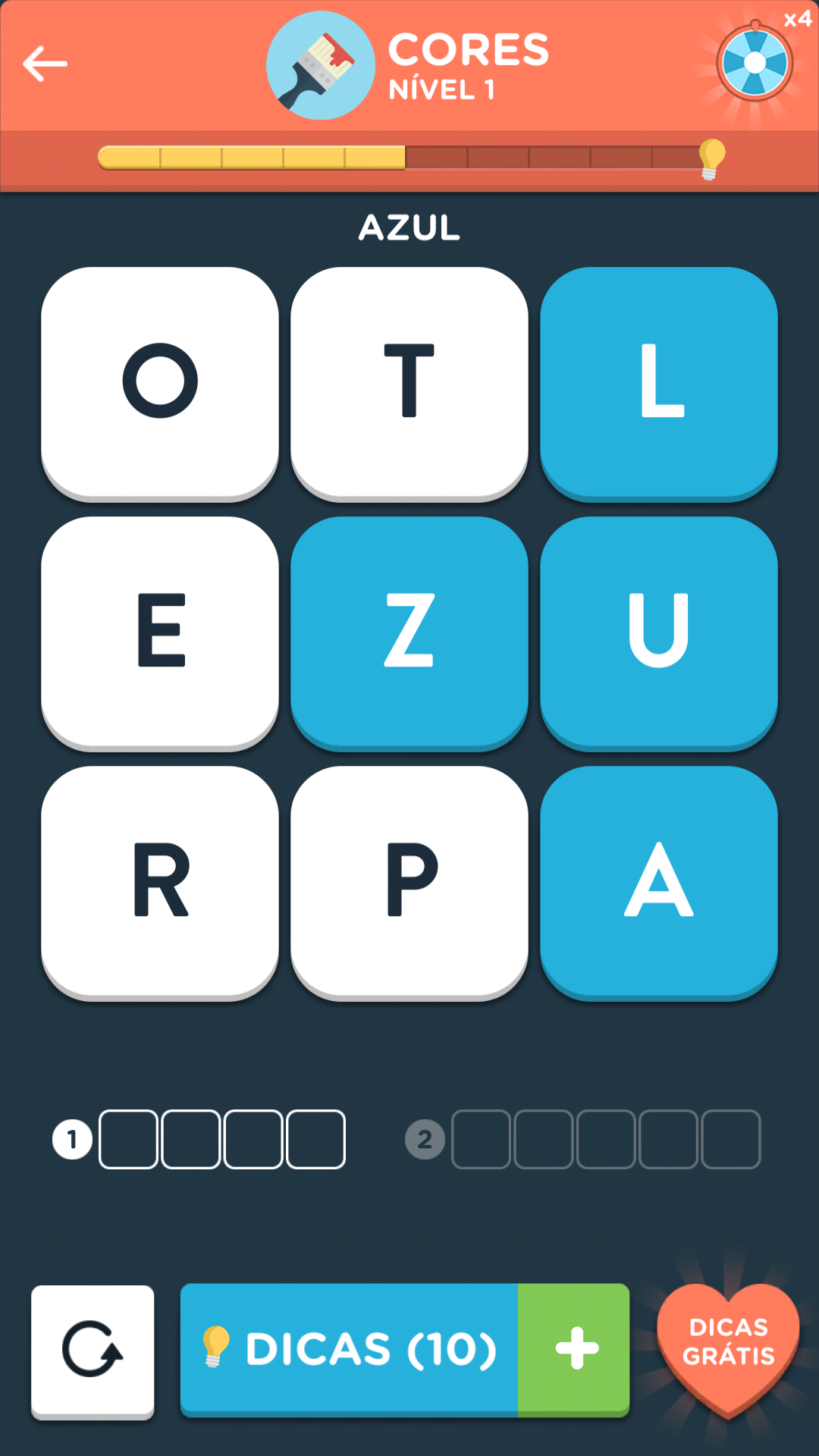 Captura de Tela do Jogo WordBrain 2
