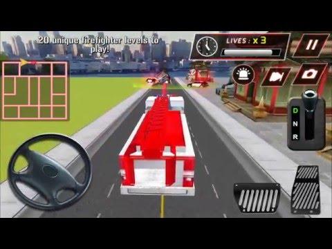 Screenshot of the video of Chinatown Firetruck Simulator