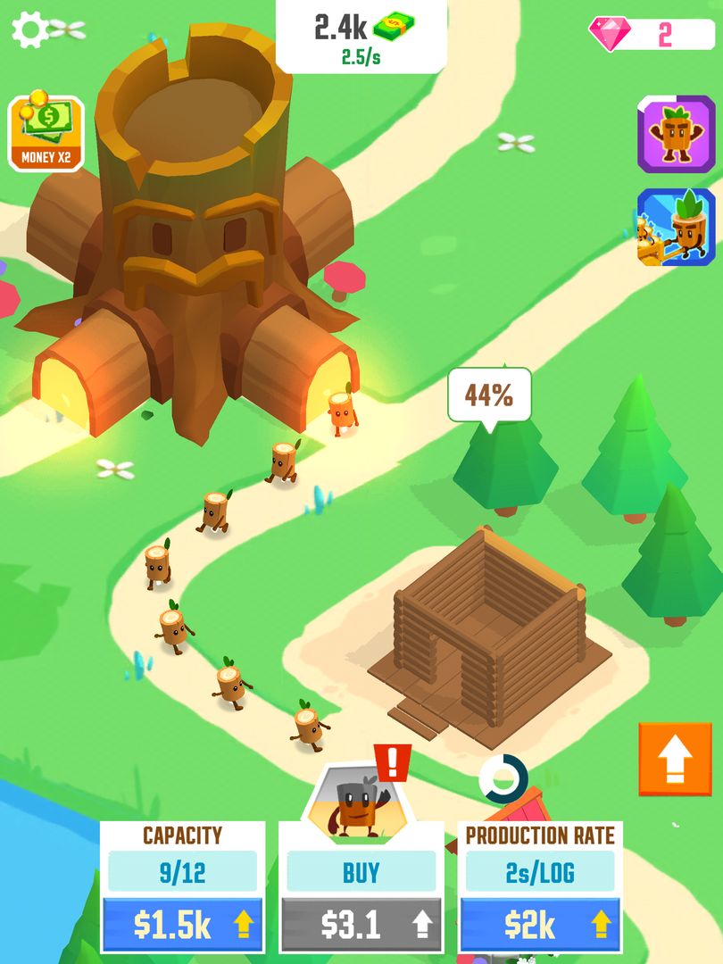 Idle Tree City screenshot game
