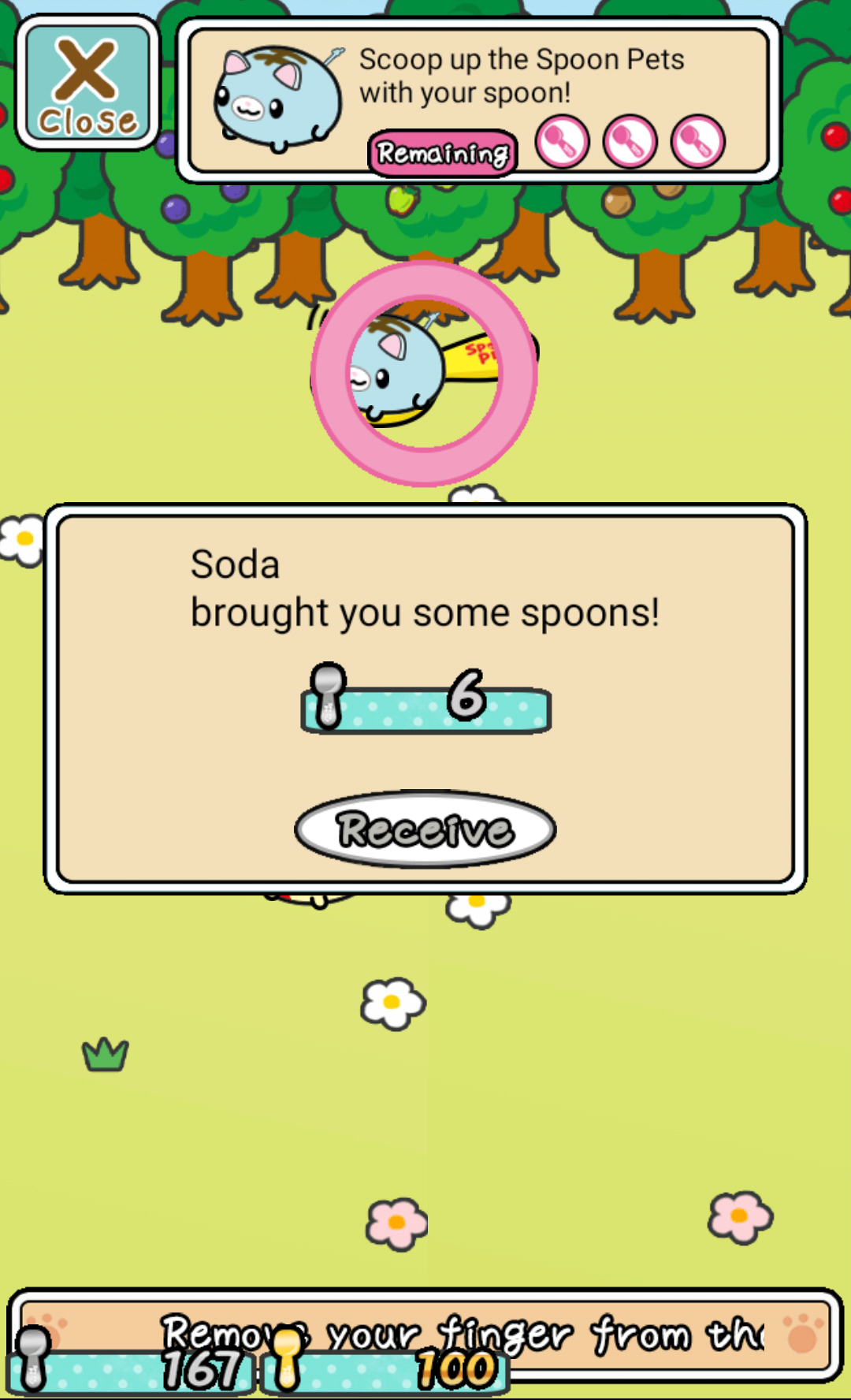 Spoon Pet Collector Game Screenshot