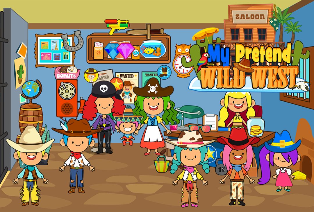 My Pretend Wild West - Cowboy & Cowgirl Kids Games screenshot game