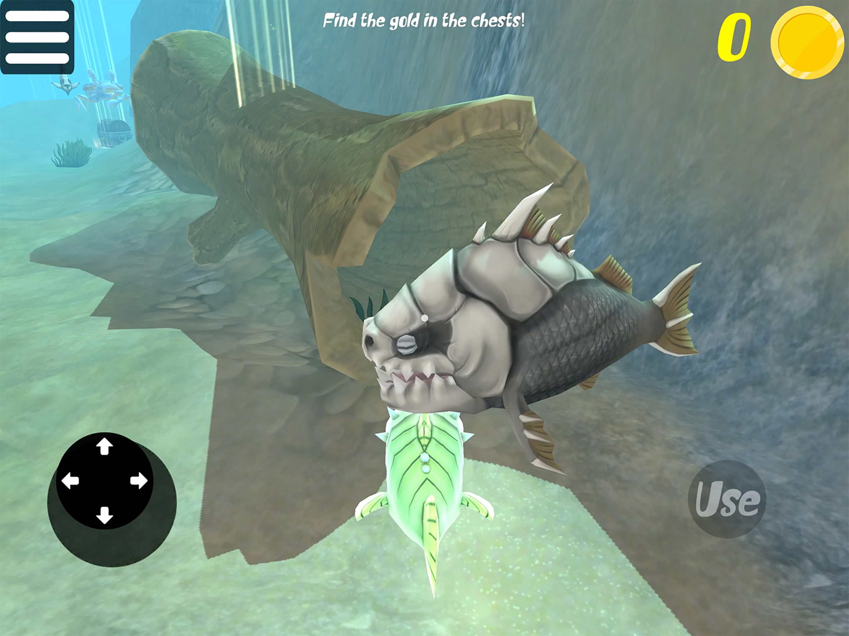Screenshot of FEEDING AND GROW - 3D FISH