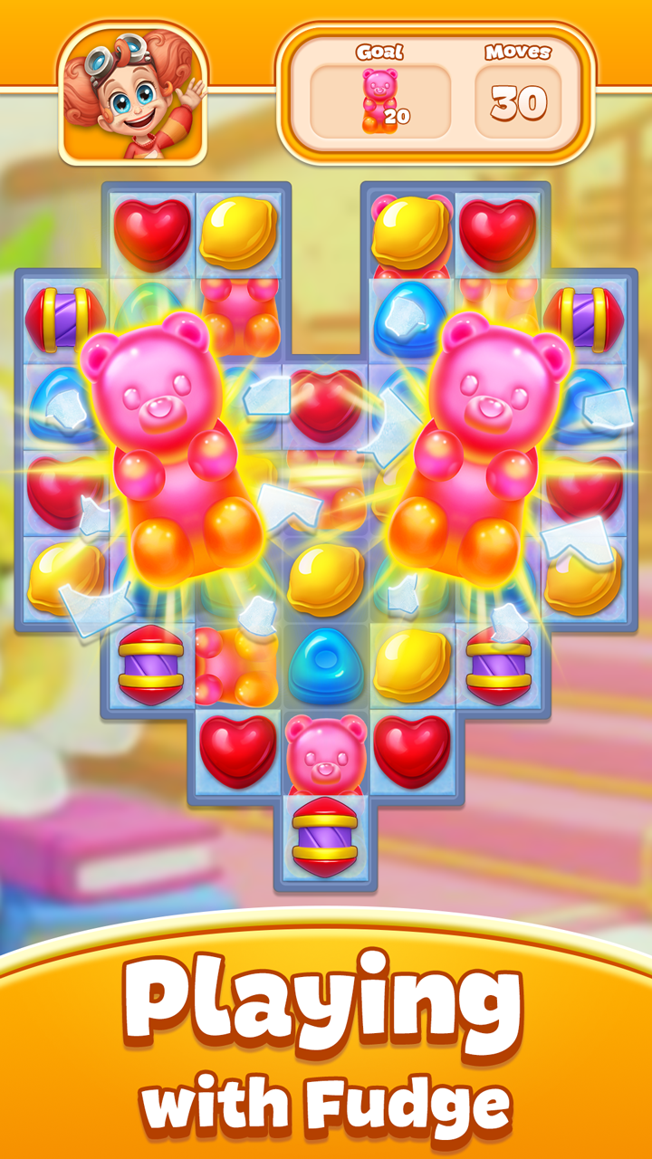 Candy Pop Story : Match 3 ภาพหน้าจอเกม