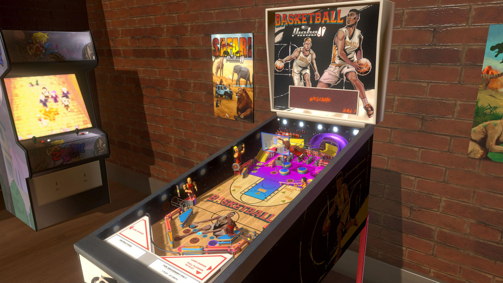 Basketball Pinball 게임 스크린 샷