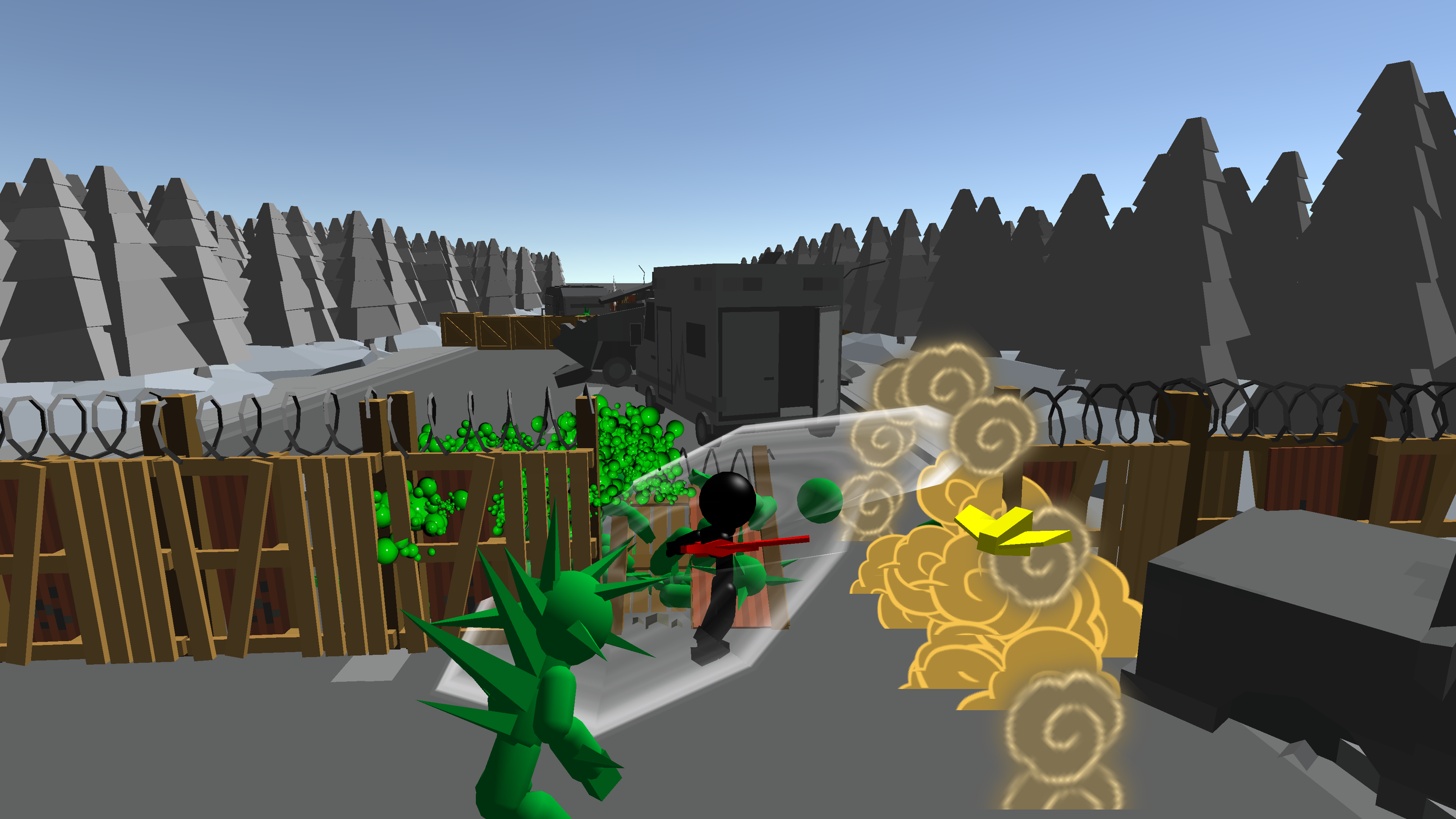 Stickman Killing Zombie 3D 게임 스크린 샷