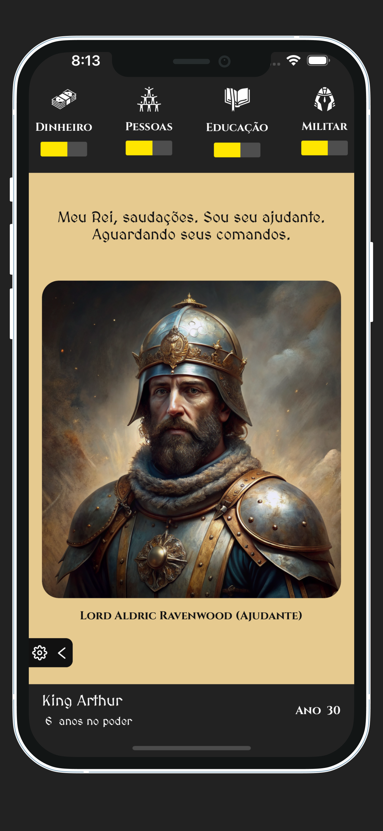 Captura de Tela do Jogo Medieval Reign: King Simulator