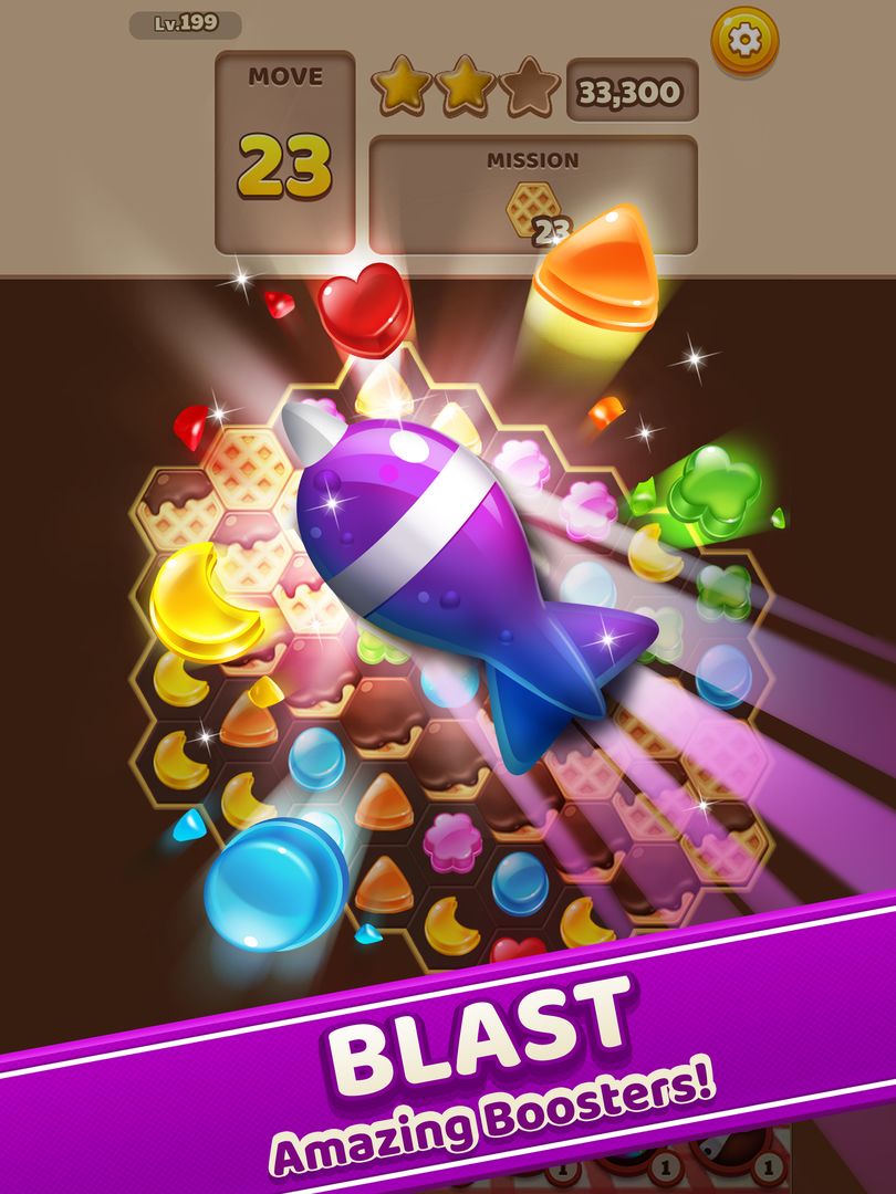 Screenshot of Pudding Pop Blast - Swap & Match Tasty Jelly