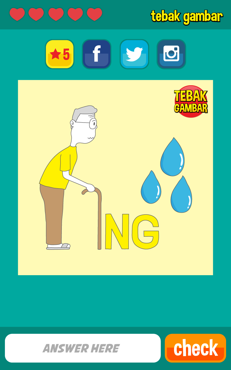 Скриншот игры Tebak Gambar