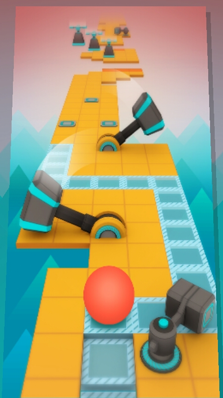 Screenshot of Rolling Ball in sky