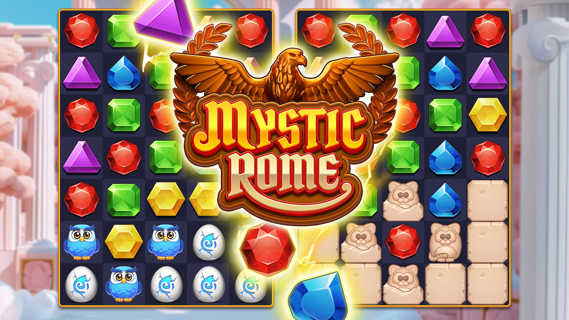 Mystic Rome - Match 3 Games Game Screenshot
