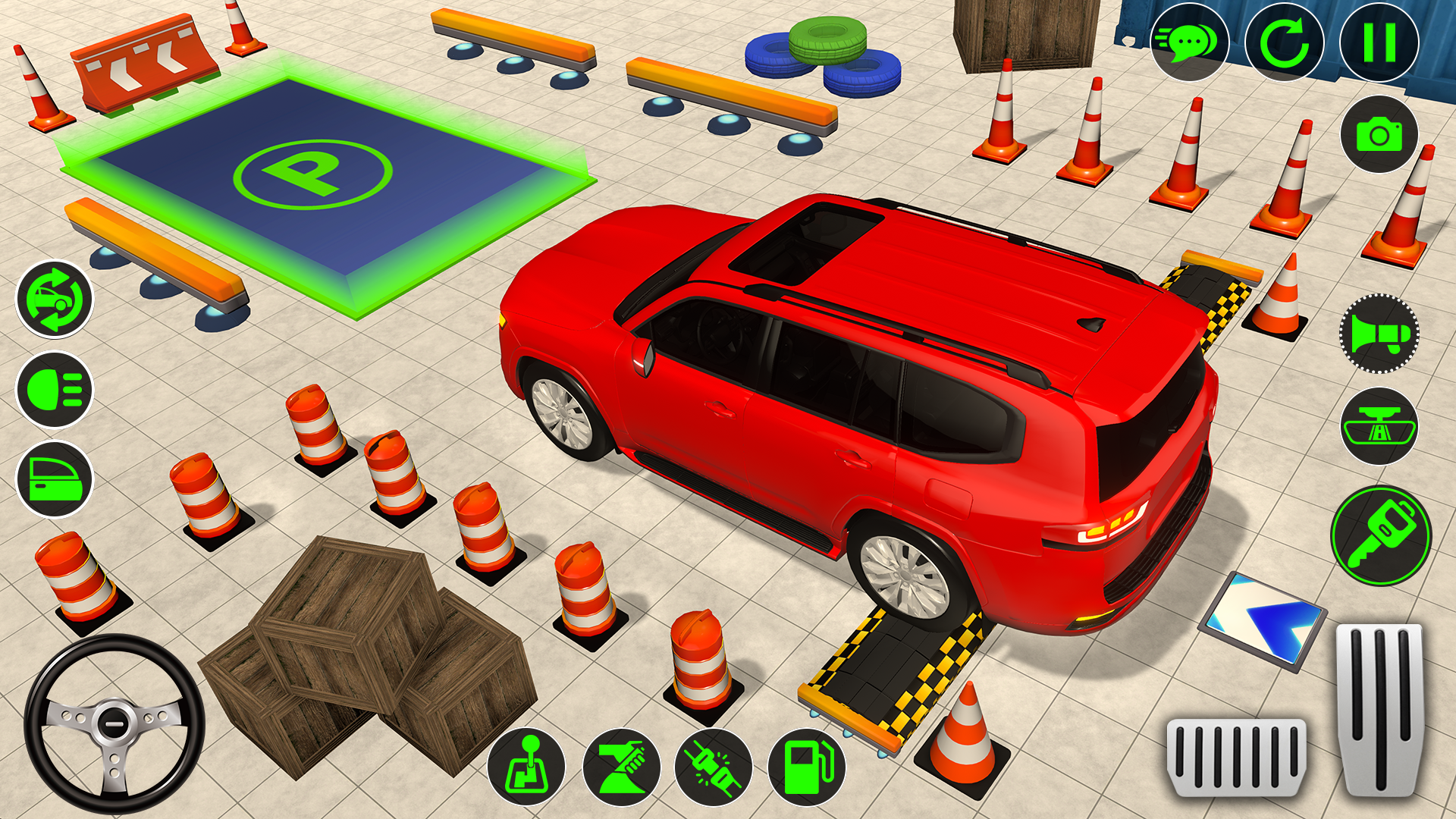 Prado Parking Car Game Offline android iOS apk download for free