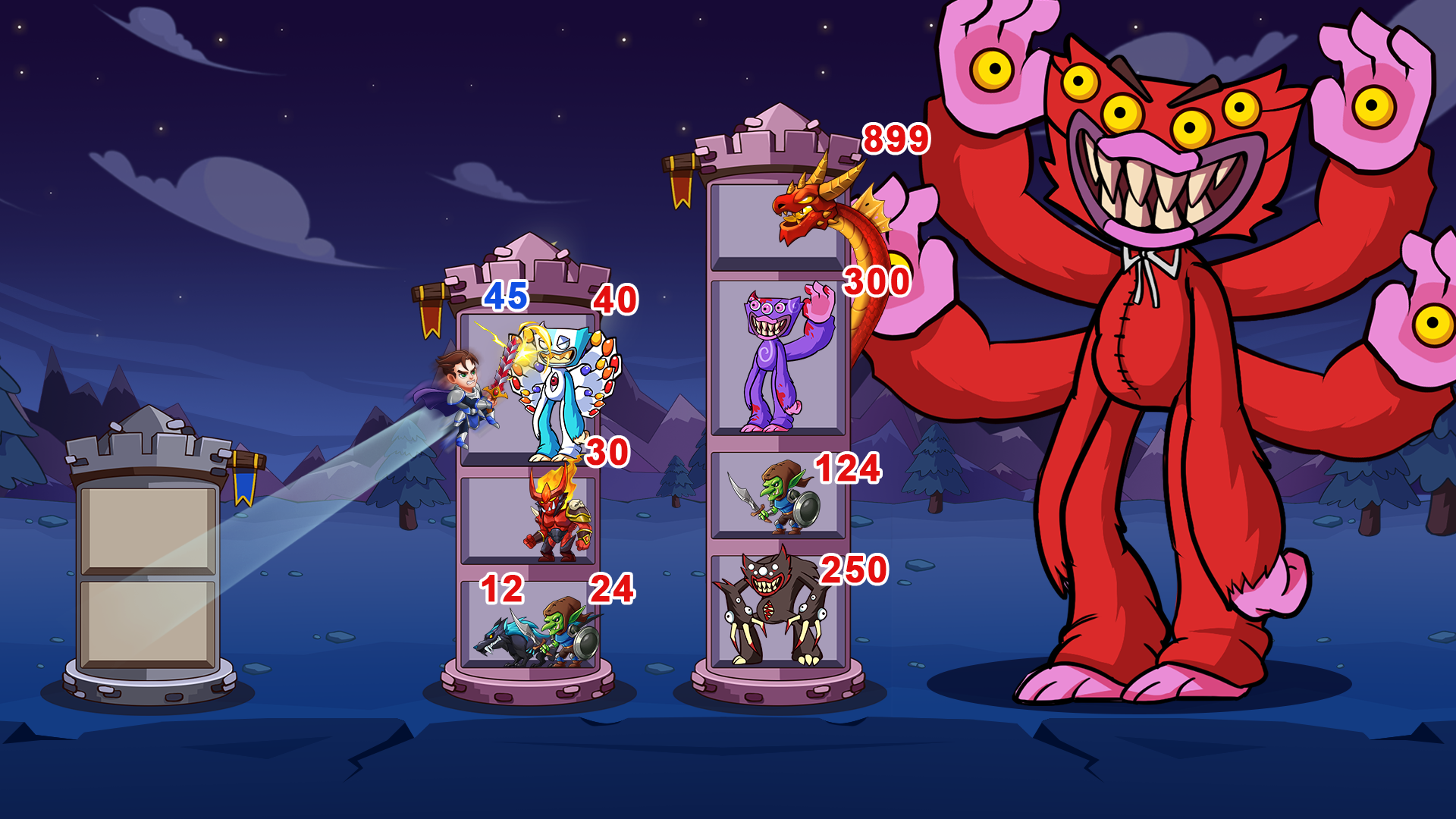 Hero Tower Wars - Merge Puzzle Game Screenshot