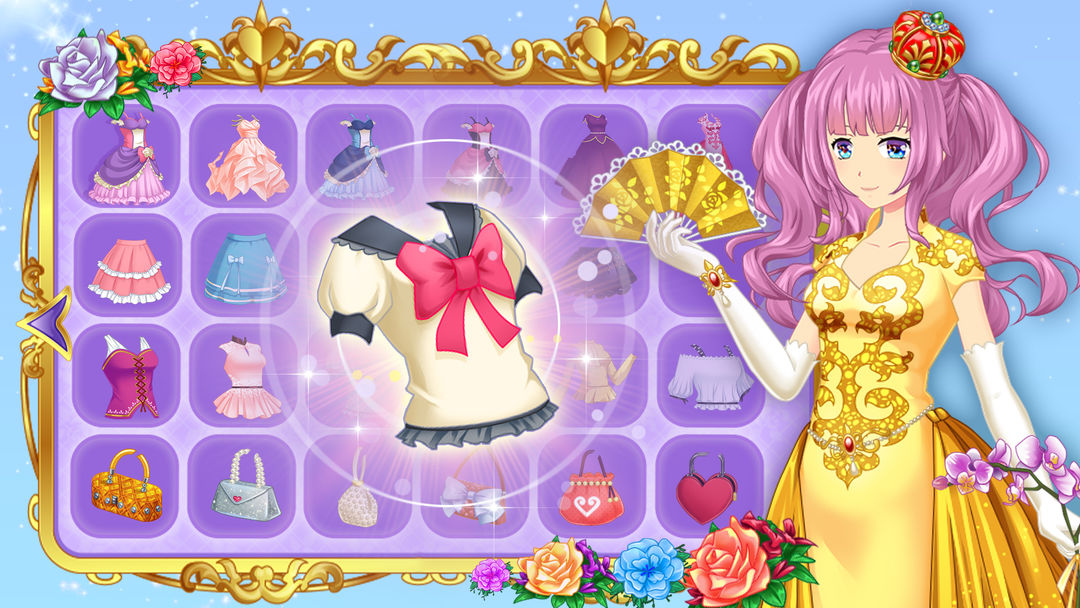 Screenshot of Anime Princess Dress Up Games