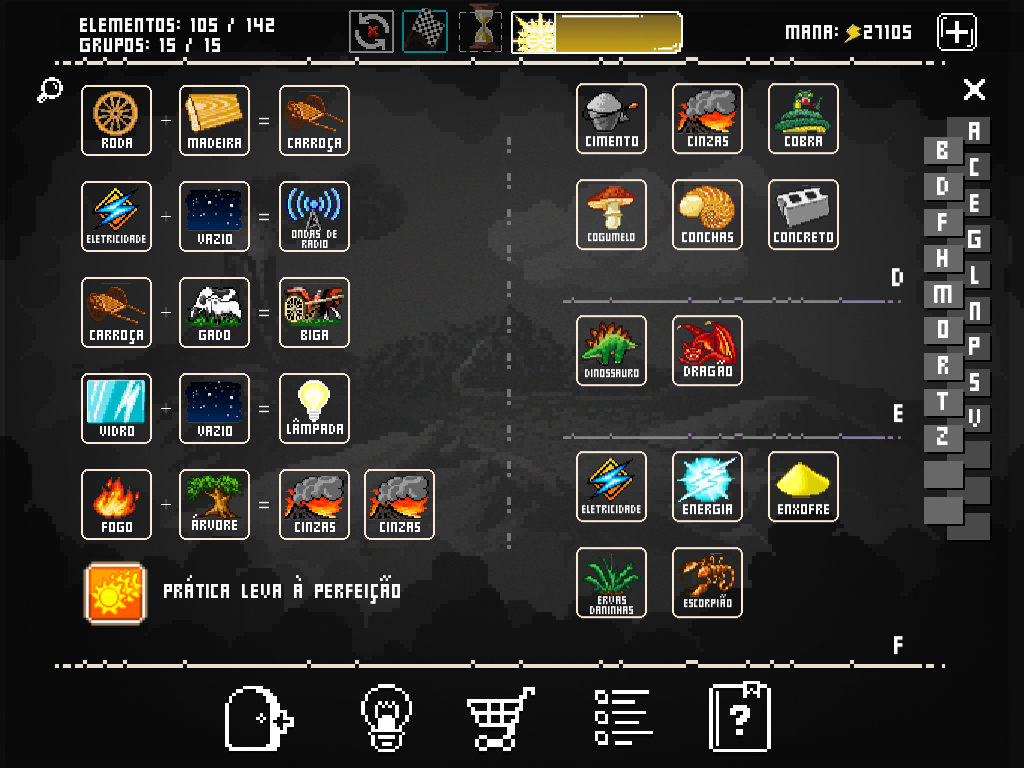Captura de Tela do Jogo Doodle God: 8-bit Mania Blitz