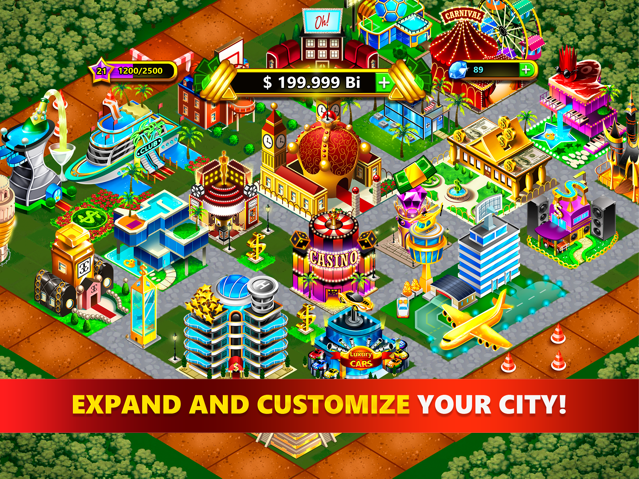Fantasy Las Vegas: Build City Game Screenshot