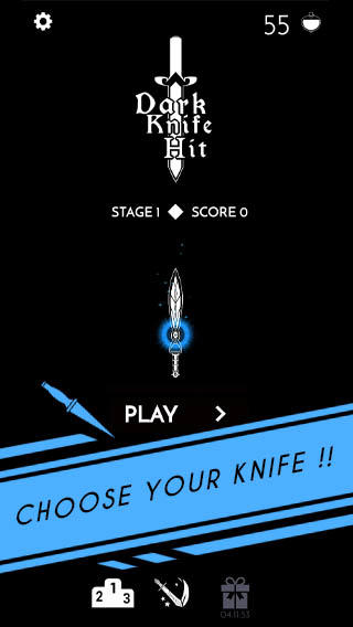 Screenshot of Dark Knife Hit