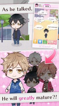 Captura de Tela do Jogo Building up my dream boy_japan dating simulation