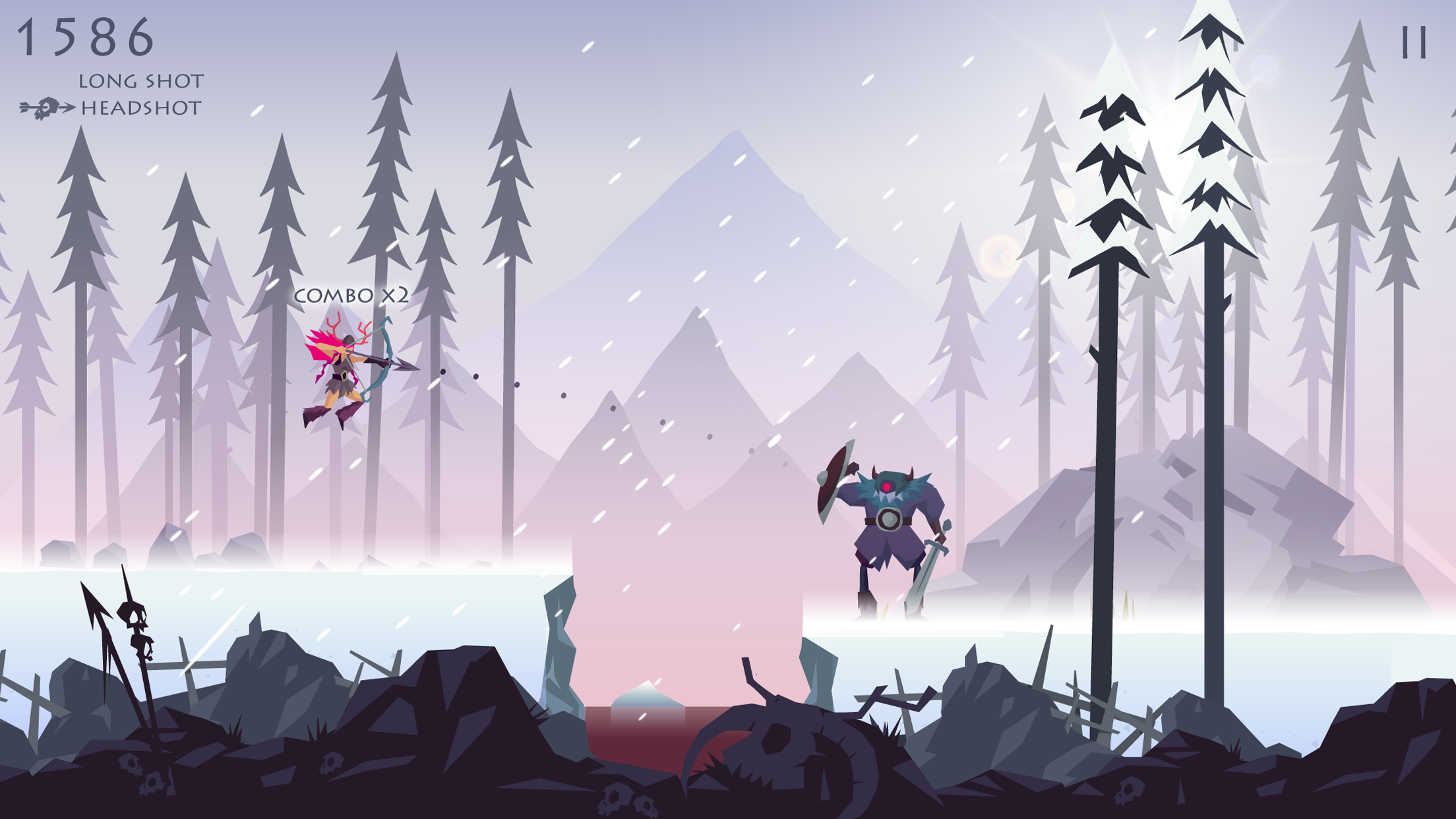 Screenshot of the video of Vikings: an Archer's Journey