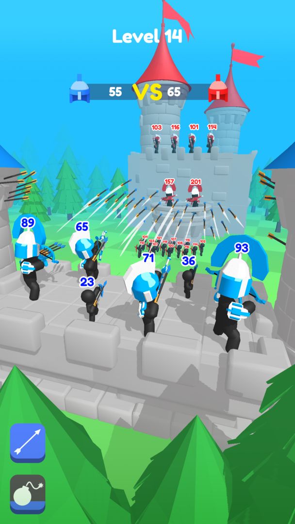 Screenshot of Merge Archers: Bow and Arrow