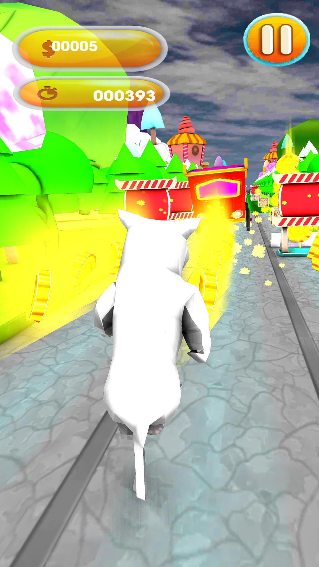 Subway Runner - Cat Run Games Game Screenshot