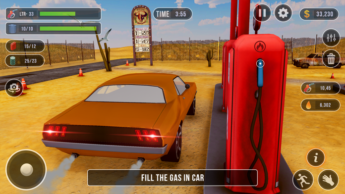 Idle Gas Station Money Game Game Screenshot