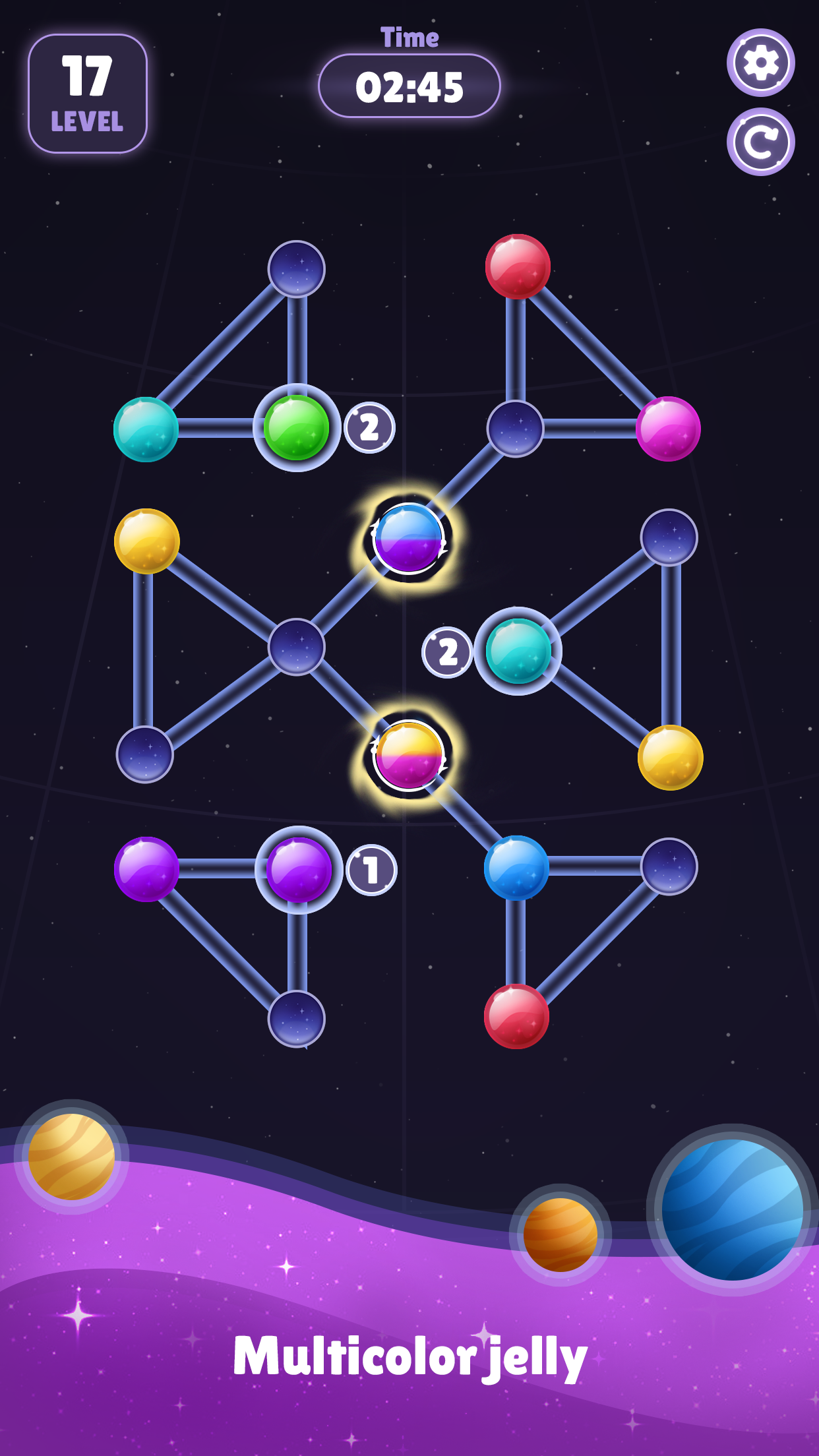 Jelly Dots: Flow Puzzles Game Screenshot