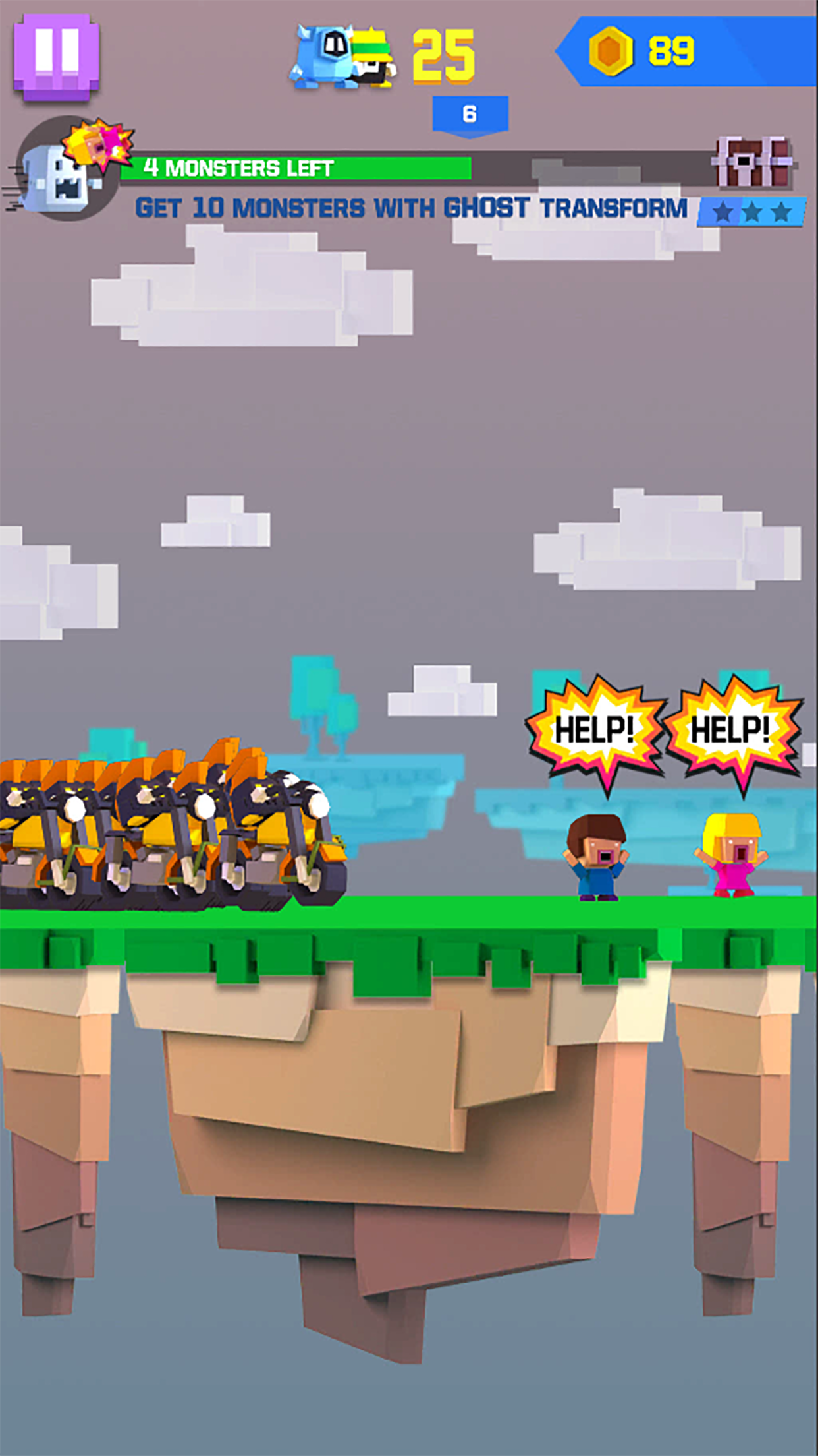 Monster Rush Game Screenshot
