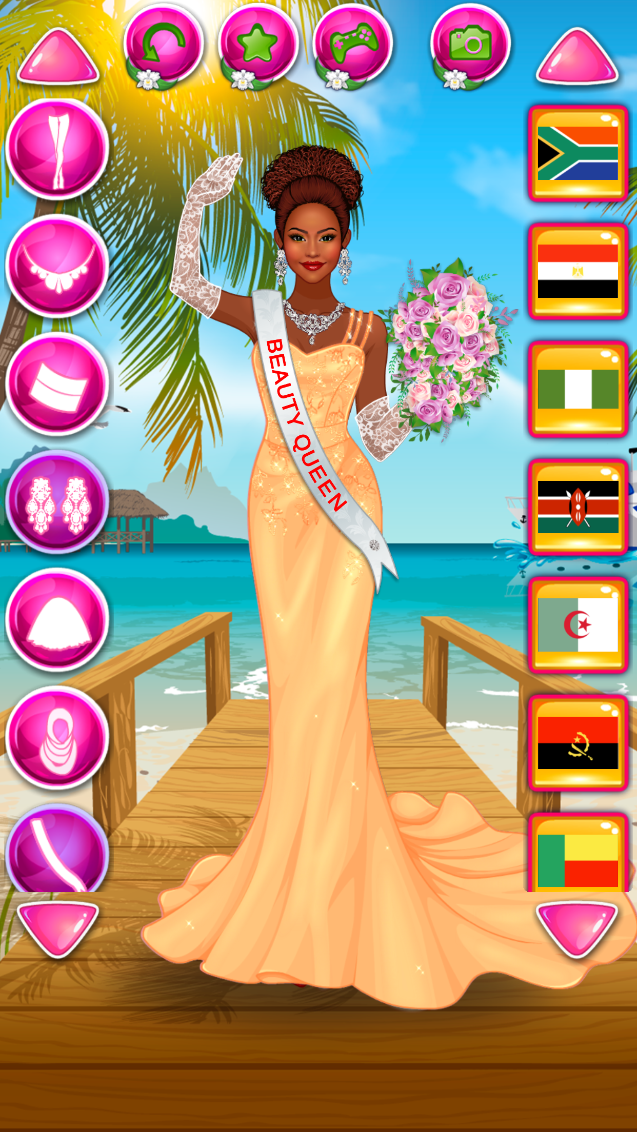 Beauty Queen Dress Up Games Game Screenshot